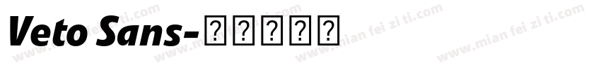 Veto Sans字体转换